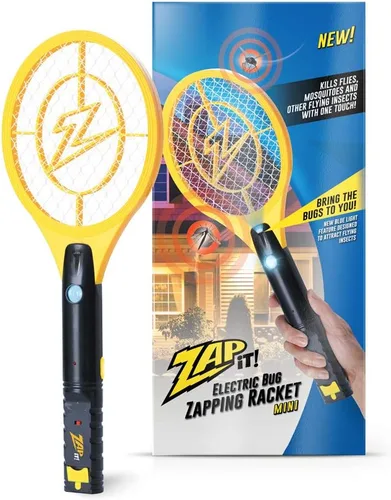 Vista 13 de Zap It Bug Zapper - Raqueta mata mosquitos recargable de 4000 voltios, cable de carga USB