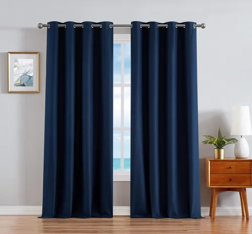 Vista 15 de Nautica Cortinas opacas para el hogar, Providence Ultimate Blackout Classics, cortinas térmicas de privacidad para dormitorio o sala de estar, juego