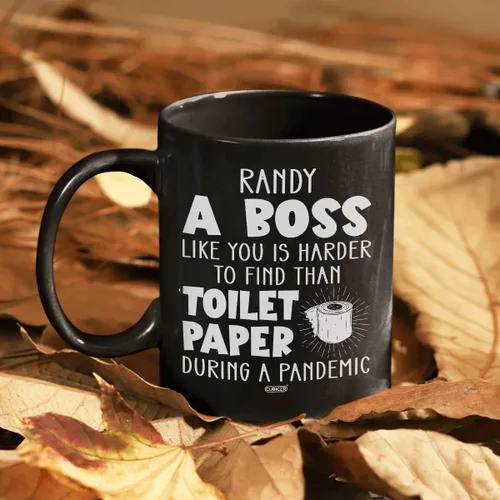 Vista 4 de CUBICER Taza de café de cerámica negra personalizada, tazas divertidas con refranes, regalos de Navidad para mujeres, gerentes, hombres y adultos