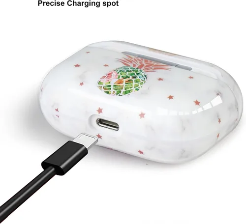 Vista 3 de Funda para Airpod Pro para mujer con llavero, Airpods Pro Skin, funda de Apple Airpod Pro, funda protectora de diseño de estrella linda de HIDAHE