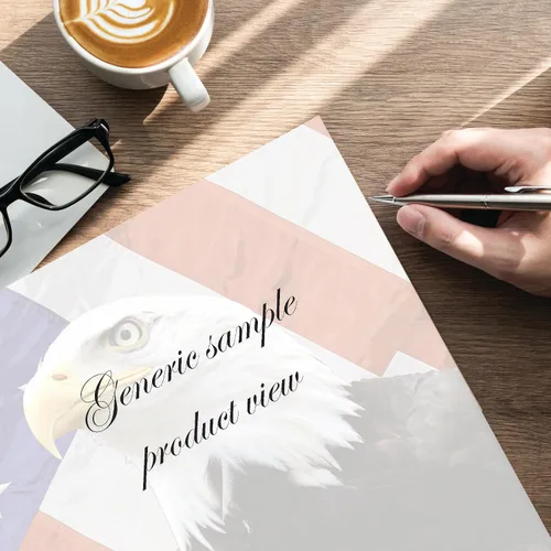 Vista 4 de American Eagle - Papel para impresora láser e inyección de tinta con membrete, paquete de 100