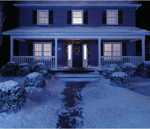 Vista 4 de Proyector de luces de jardín de Navidad con láser de luciérnaga
