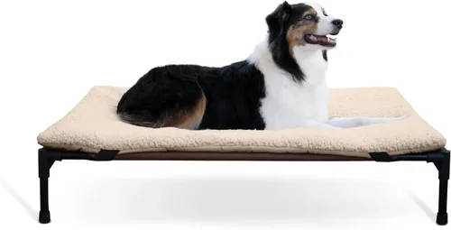 Vista 8 de K&H PET PRODUCTS - Cuna elevada para mascotas con centro de malla, varios tamaños