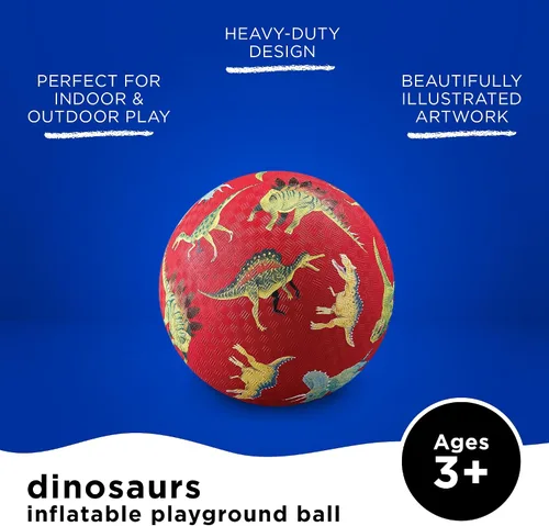 Vista 2 de Crocodile Creek Pelota de Patio de Juegos – Pelota de goma duradera para niños de 3 años en adelante – Pelota inflable que rebota para kickball