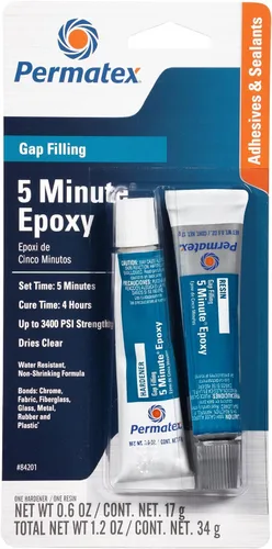 Vista 6 de Permatex 84101 PermaPoxy 5 Minute Epoxi de uso general, 0.84 oz.