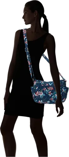 Vista 6 de Vera Bradley - Bolsa cruzada de algodón para mujeres en movimiento