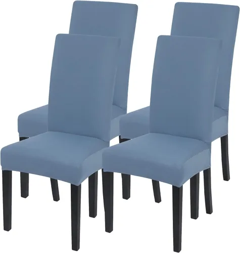 Vista 93 de SearchI Juego de 2 fundas elásticas para sillas Parsons de comedor, fundas elásticas con estampado de elastano, extraíbles, lavables, fundas