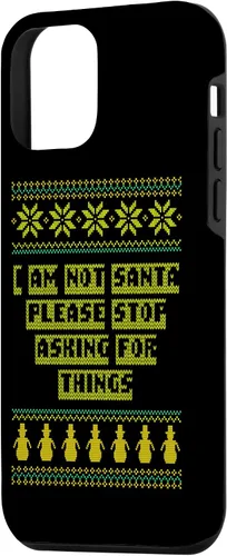 Vista 2 de iPhone 12 mini I Am Not Santa Stop Asking Things Christmas Parents Xmas Case