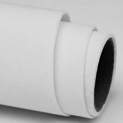 Vista 5 de FunStick Papel tapiz de tela de terciopelo blanco, autoadhesivo, forro de fieltro suave para cajón, papel de contacto de terciopelo blanco flocado