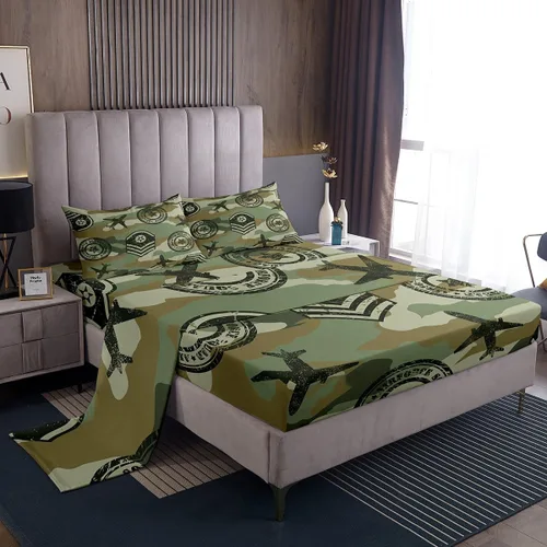 Vista 48 de Feelyou Juego de sábanas para niños con diseño de aguacate, ropa de cama bonita con frutas para niños y niñas, 1 sábana encimera y 1 sábana bajera