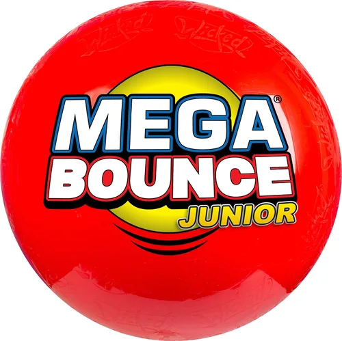 Vista 5 de Mega Bounce Junior La enorme pelota inflable de Wicked Vision 4.6 ft de circunferencia Bomba de pie incluida