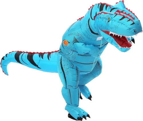 Vista 2 de JYZCOS Inflatable Dinosaur Costume Air Blow Up Fancy Dress