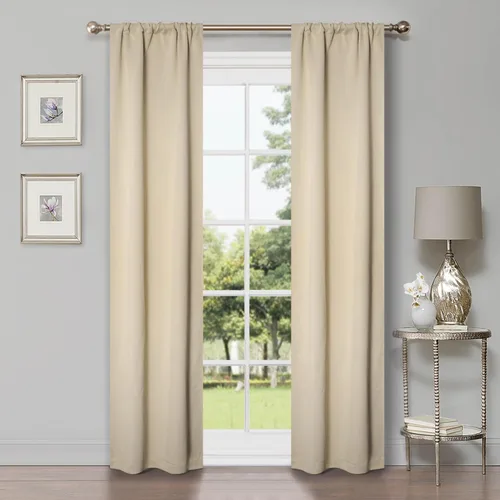 Vista 198 de Superior Cortinas Opacas, Oscurecimiento de Habitación, Dormitorio, Cortinas, Cocina, Acentos de Ventana de Sala de Estar, Bloqueo Solar, Térmico