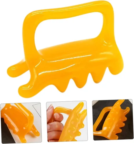 Vista 9 de Conjunto de masajeador de cuello y espalda, herramientas de cera de abeja de resina para masaje de tejido profundo