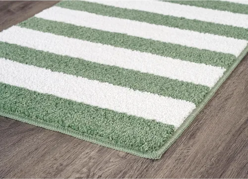 Vista 15 de Garland Rug Beach Stripe Basin - Alfombra de baño lavable a rayas azules, antideslizante, de secado rápido, suave y absorbente, lavable a máquina