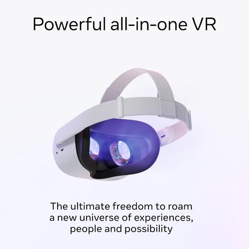 Vista 3 de Meta Quest 2 Advanced All-In-One Virtual Reality Headset 256 GB Get Meta Quest 2 with GOLF and Space Pirate Trainer DX included