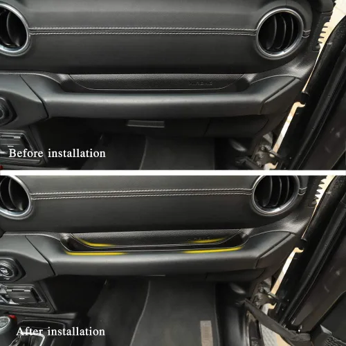 Vista 3 de Voodonala para Jeep JL GrabTray Bandeja Organizadora de Almacenamiento para Pasajeros Caja de Almacenamiento con Asa de Agarre para Jeep Wrangler JL
