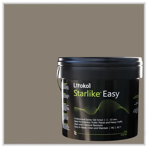 Vista 10 de Starlike Easy 04 Pomice di Lipari 11lbs de lechada epoxi de dos componentes, fórmula de lechada impermeable para azulejos y mosaicos, piscinas y uso