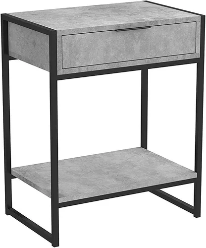 Vista 4 de Safdie & Co. Safdie Furniture Top Line Mesa auxiliar, cemento gris