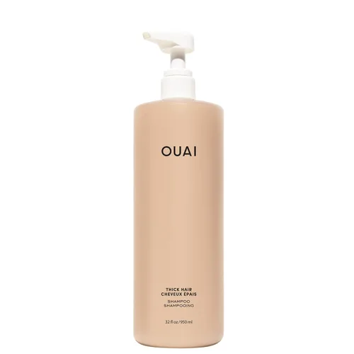 Vista 10 de OUAI Champú Espeso - Champú Hidratante con Queratina, Raíz de Malvavisco, Manteca de Karité, Aceite de Aguacate para Cabello Grueso - Fortalece e