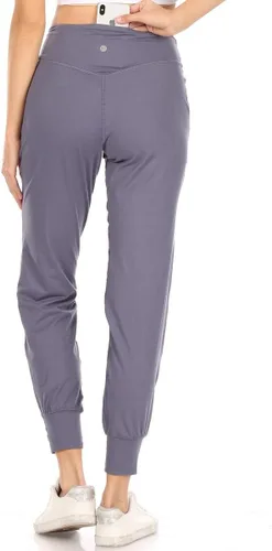 Vista 17 de Leggings Depot ActiveFlex Jogger - Pantalones de yoga para mujer con bolsillos Negro