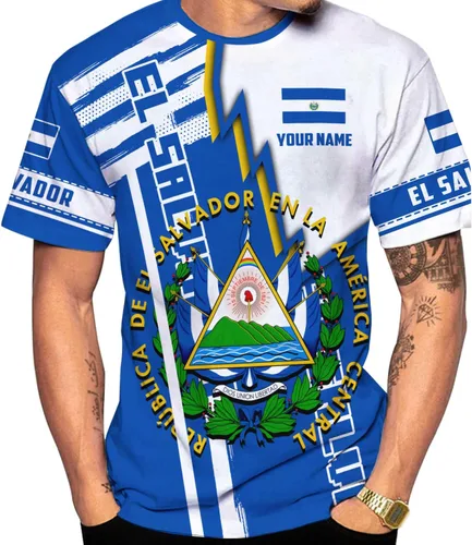 Vista 26 de Ligthuy - Camisa de El Salvador con nombre personalizado 3D, camiseta con la bandera de El Salvador para hombres y mujeres, camisetas unisex S-5XL