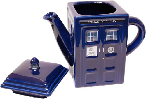 Vista 2 de Tetera de cerámica Doctor Who Tardis