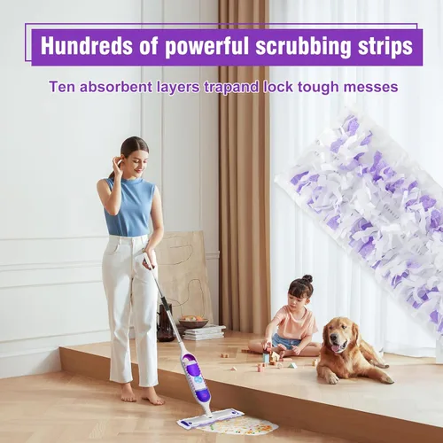 Vista 5 de Paquete de 40 repuestos desechables para mopa eléctrica Swiffer Power Mop