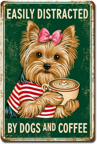 Vista 17 de Lygond Letrero de metal con texto en inglés «Bear That's What I Do I Drink Coffee I Hate People and I Know Things», decoración de invernadero