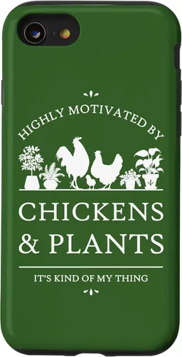 Vista 13 de Funda para iPhone 14 altamente motivado por pollos y plantas