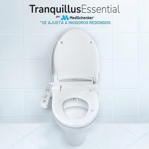 Vista 6 de Tranquillus Essential - Bidé redondo – Asiento de inodoro ajustable para agua y aire, bidé eléctrico – Asiento compatible con ADA, calefactado