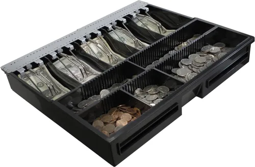 Vista 7 de Adesso Cajón de efectivo POS de 13" con bandeja extraíble MRP-13CD