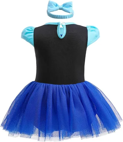 Vista 2 de Disfraces de princesa para bebé, disfraz de cumpleaños, vestido tutú con diadema para Halloween, Navidad, fiestas