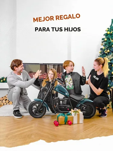 Vista 3 de HYPER GOGO Cruiser 12 Plus - Motocicleta para Niños (SMALT Blue)