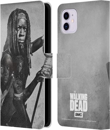 Vista 10 de Head Case Designs AMC - Funda de piel con licencia oficial de AMC The Walking Dead Abraham Double Exposure compatible con Apple iPhone 11
