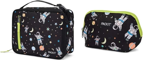 Vista 10 de PackIt Lonchera clásica congelable, camuflaje azul y caja de aperitivos congelable, camuflaje carbón