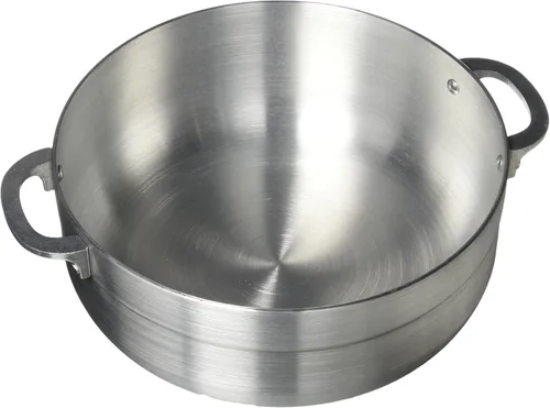 Vista 6 de Uniware Caldero de aluminio de calidad estupenda/olla común con tapa de aluminio, grosor 0.118 in, 1.7 QT