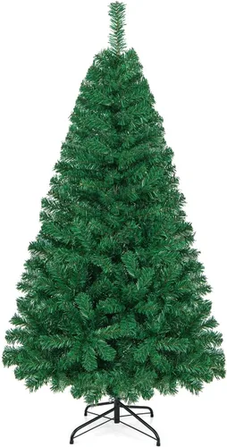Vista 20 de GOFLAME Árbol de Navidad artificial de 4 pies con soporte de metal plegable