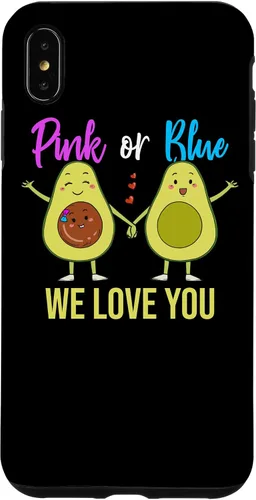 Vista 11 de Pink Or Blue Parents Gender Reveal Baby Shower Party Avocado Case for iPhone 17
