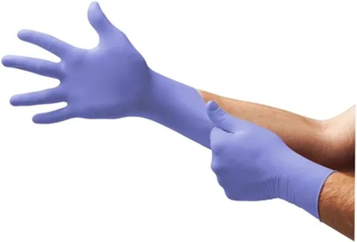 Vista 3 de Micro Flex SU690L Supreno - Guantes de nitrilo sin polvo, grandes (MFXSU690L) Categoría: Guantes médicos de nitrilo