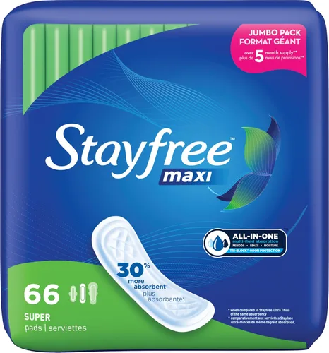 Vista 9 de Toallitas Maxi de Stayfree, X07023, 66 unidades, 1, 1