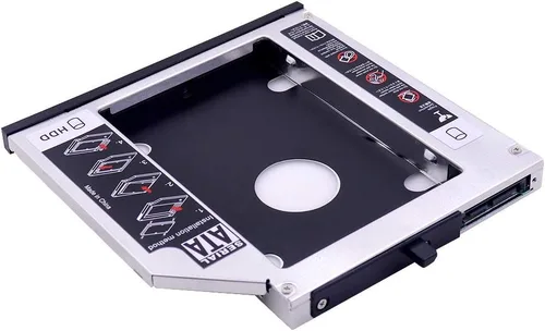 Vista 4 de 0.500 in Universal SATA 2nd HDD/SSD Caddy para Lenovo ThinkPad T420, T430, T510, T520, T530, W510, W520, W530 – Reemplaza tu bahía óptica de CD/DVD