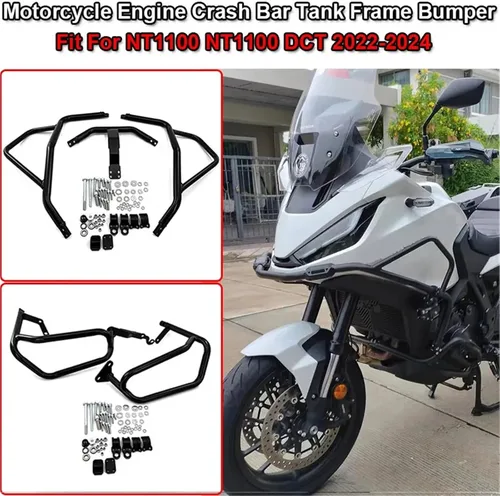 Vista 2 de Protector de motocicleta para Honda NT1100 DCT NT 1100 2022-2024 barras protectoras de carenado (más bajo)