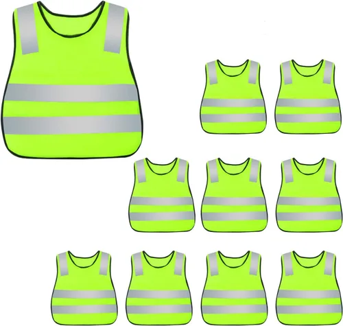 Vista 20 de AIEOE Kids High Visibility Safety Vest Reflective Running Lightweight Traffic Walking Breathable Construction Vest