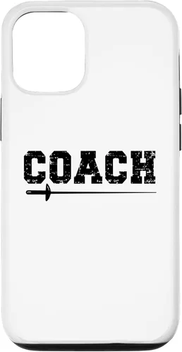 Vista 4 de iPhone 14 Pro Max Diseño de entrenador de esgrima. Estuche para instructores de esgrima / profesores de esgrima