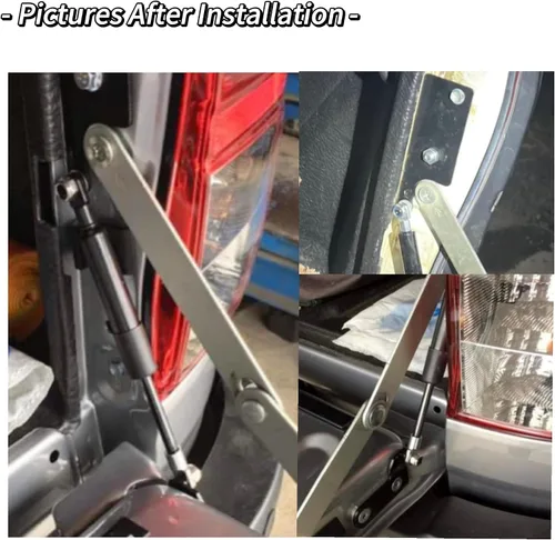 Vista 2 de TSUBASA Kit de amortiguador de asistencia para portón trasero para Toyota Hilux Revo 2015-2025 GUN125 GUN126 Pickup Truck Puerta Trasera Slow Down