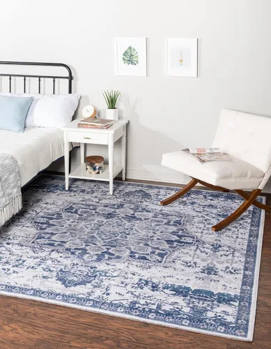 Vista 27 de Unique Loom Renaissance Collection - Alfombra rectangular de 2 x 3 pies 1 pulgada, color azul y verde