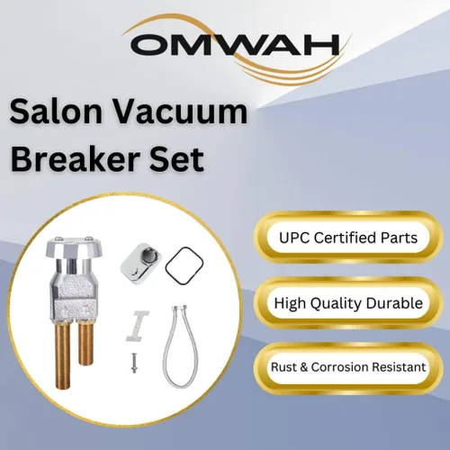 Vista 4 de Disyuntor de vacío para champú Tazón de salón Fregadero Uso Kit Completo OMWAH (1)