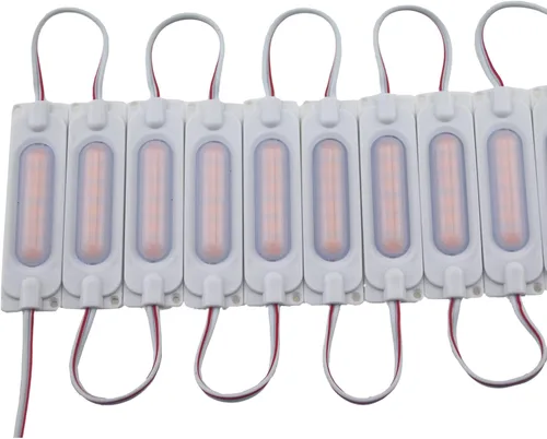 Vista 3 de 200 luces LED superbrillantes para módulo de letreros de letras 5050 luces LED impermeables con cinta adhesiva en la parte trasera (blanco cálido)