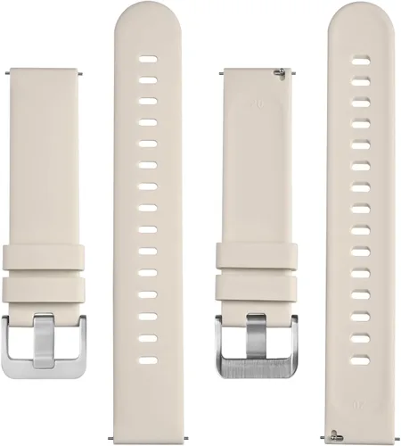 Vista 79 de BISONSTRAP Correas de reloj de silicona, correas de reloj delgadas con liberación rápida, 0.787 in, negro con hebilla negra